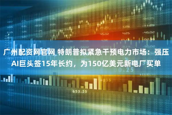 广州配资网官网 特朗普拟紧急干预电力市场：强压AI巨头签15年长约，为150亿美元新电厂买单